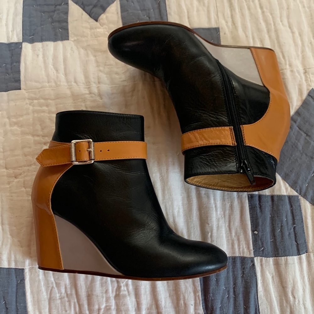 EUC MM6 Madison Martin Margiela Colorblock Boots. Euro sz 36